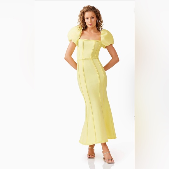 Elliatt Katlyn Maxi Dress in Yellow - Picture 1 of 3